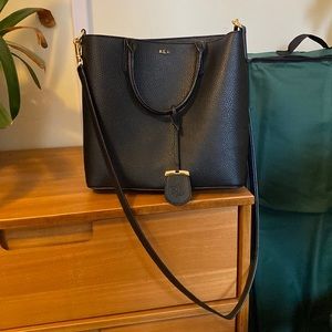 Ralph Lauren black and gold bag